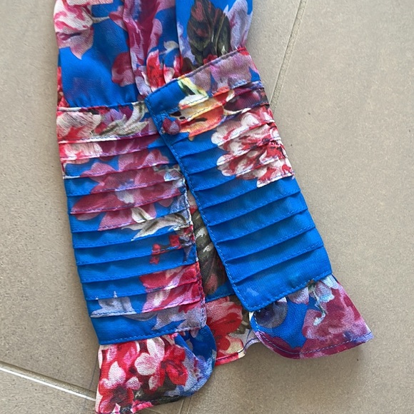 MISA Los Angeles floral, tiered, midi/maxi dress, long sleeve - Picture 8 of 16